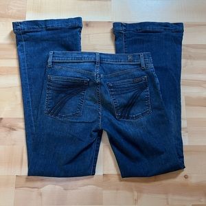 7 for all mankind dark wash jeans